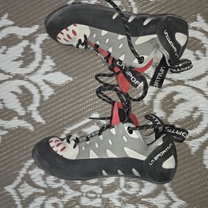 La Sportiva Gray and Red Athletic Shoes